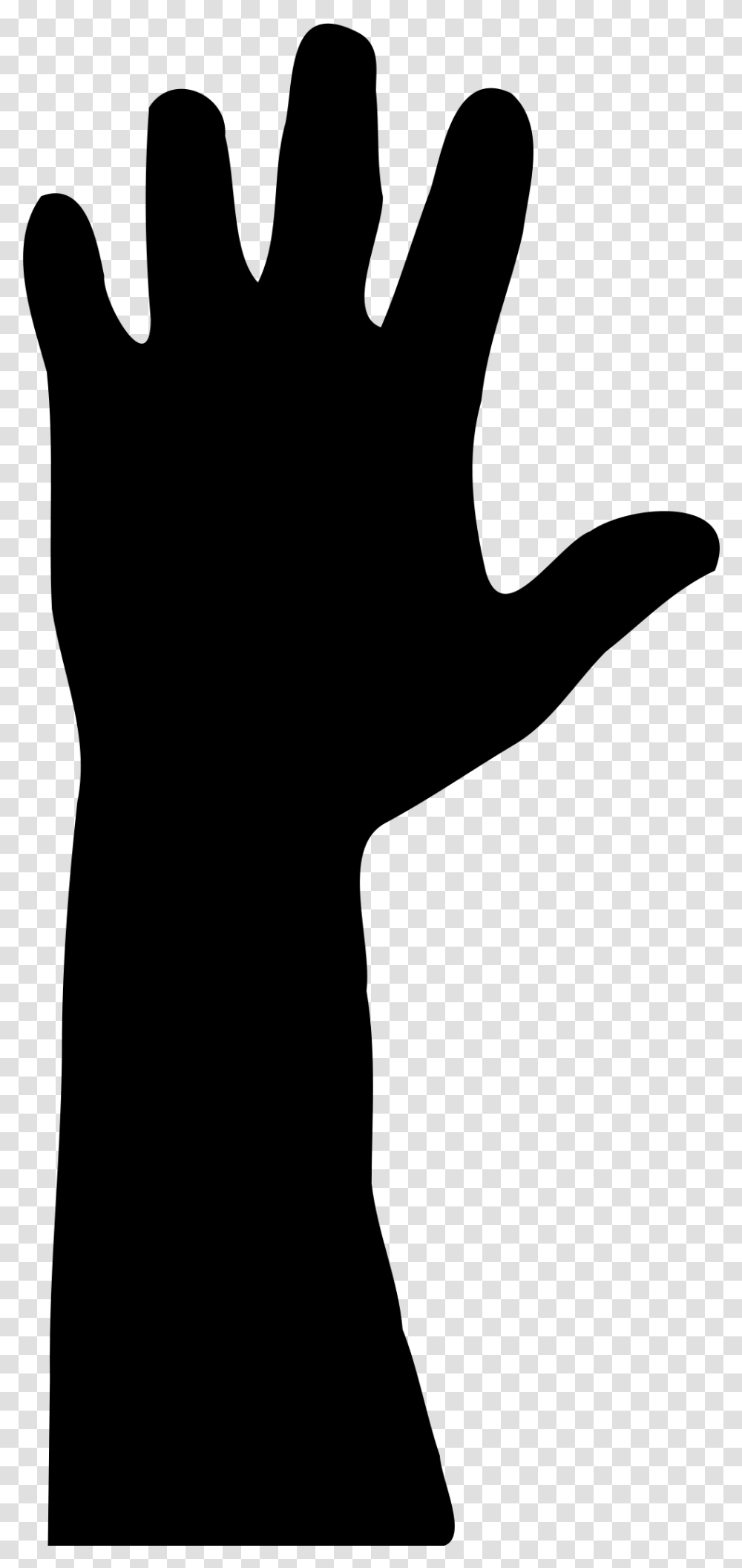 Hand Reaching Up Silhouette, Gray, World Of Warcraft Transparent Png