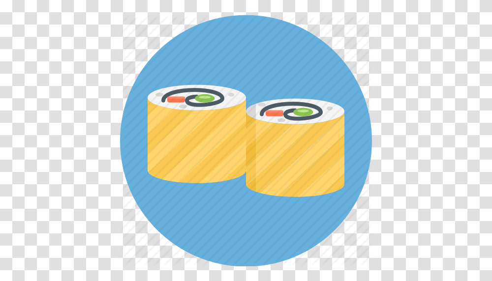 Hand Roll Japanese Roll Roll Sushi Sushi Roll Icon, Paper, Tape, Towel, Tissue Transparent Png