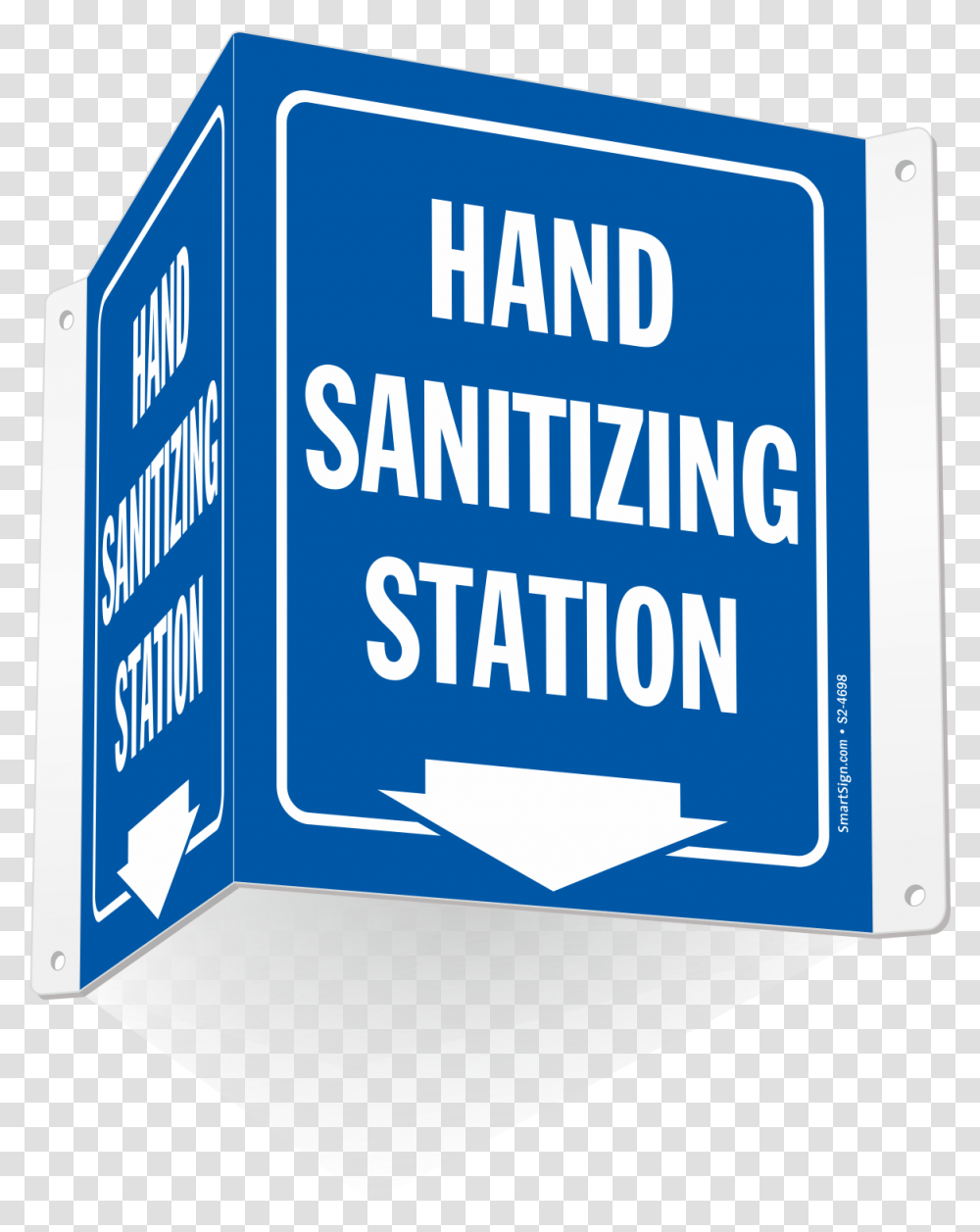 Hand Sanitizing Station With Down Arrow Projecting Sign Sku Hand Sanitizer Station Clipart, Label, Text, Word, File Binder Transparent Png