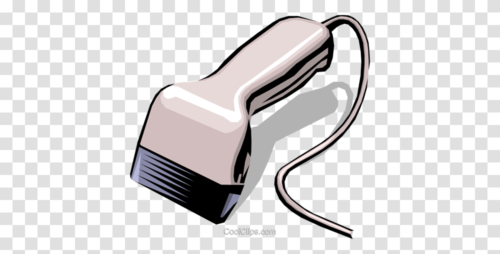 Hand Scanner Royalty Free Vector Clip Art Illustration, Blow Dryer, Appliance, Clothes Iron, Adapter Transparent Png