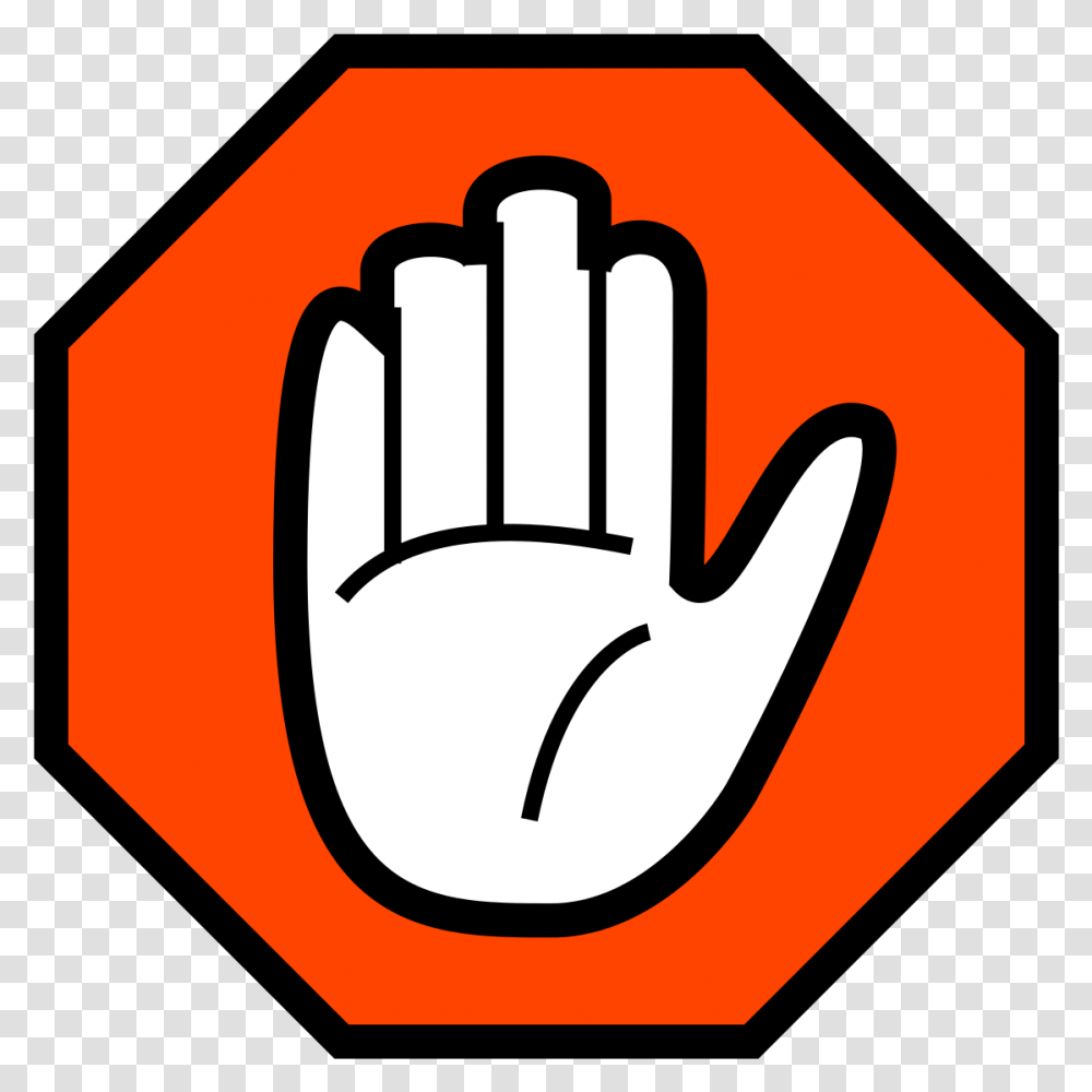 Hand Stop Sign Cartoon, Apparel, Road Sign Transparent Png