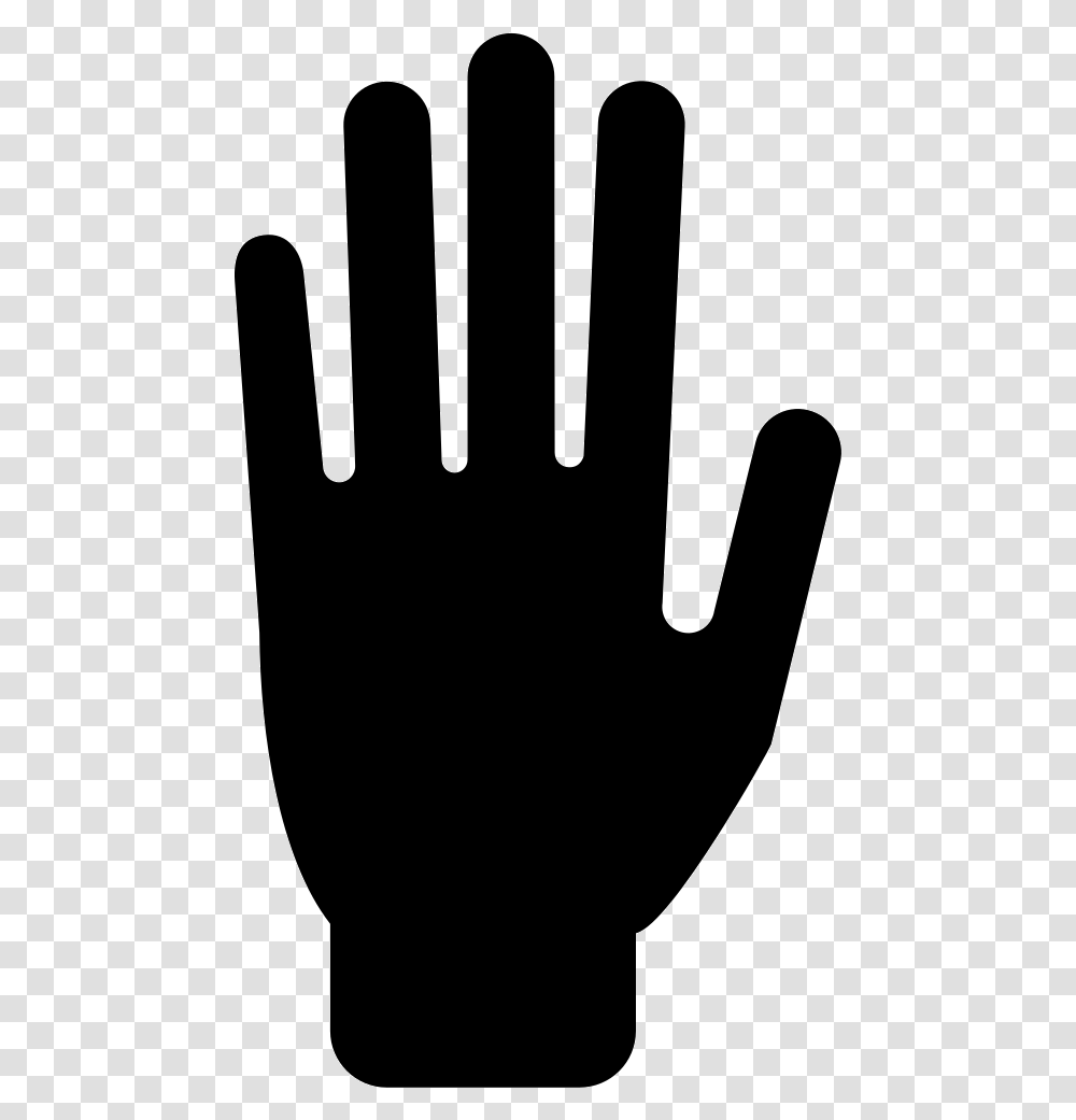 Hand Stop Silhouette, Apparel, Glove Transparent Png