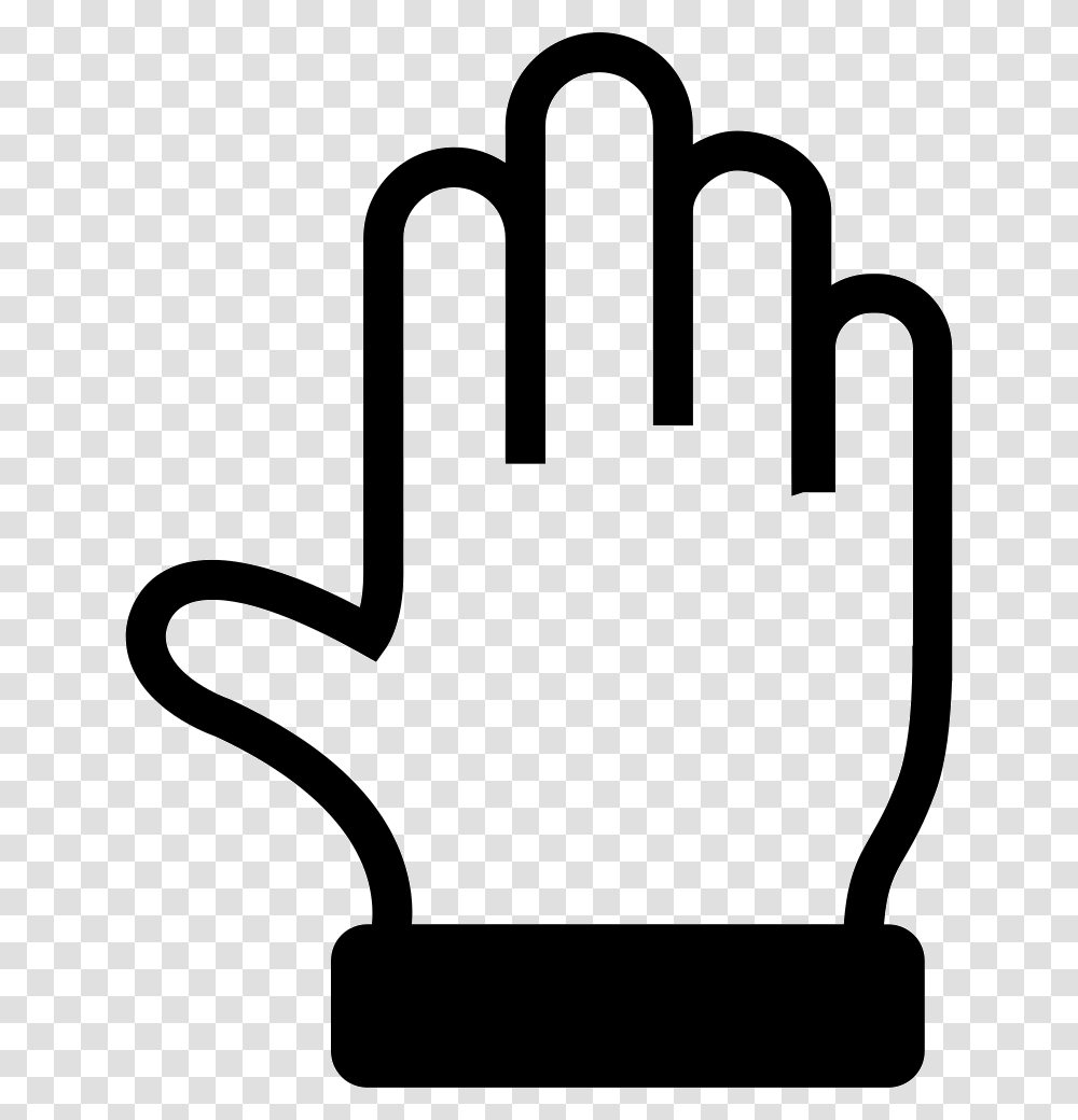 Hand Stopping Gesture Icon Hand, Stencil, Shovel, Tool Transparent Png