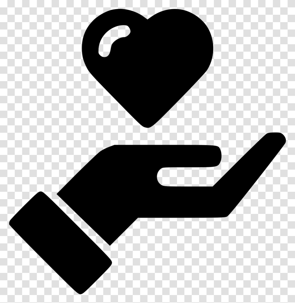 Hand Streched Heart Hand And Dollar Icon, Stencil, Hammer, Tool Transparent Png