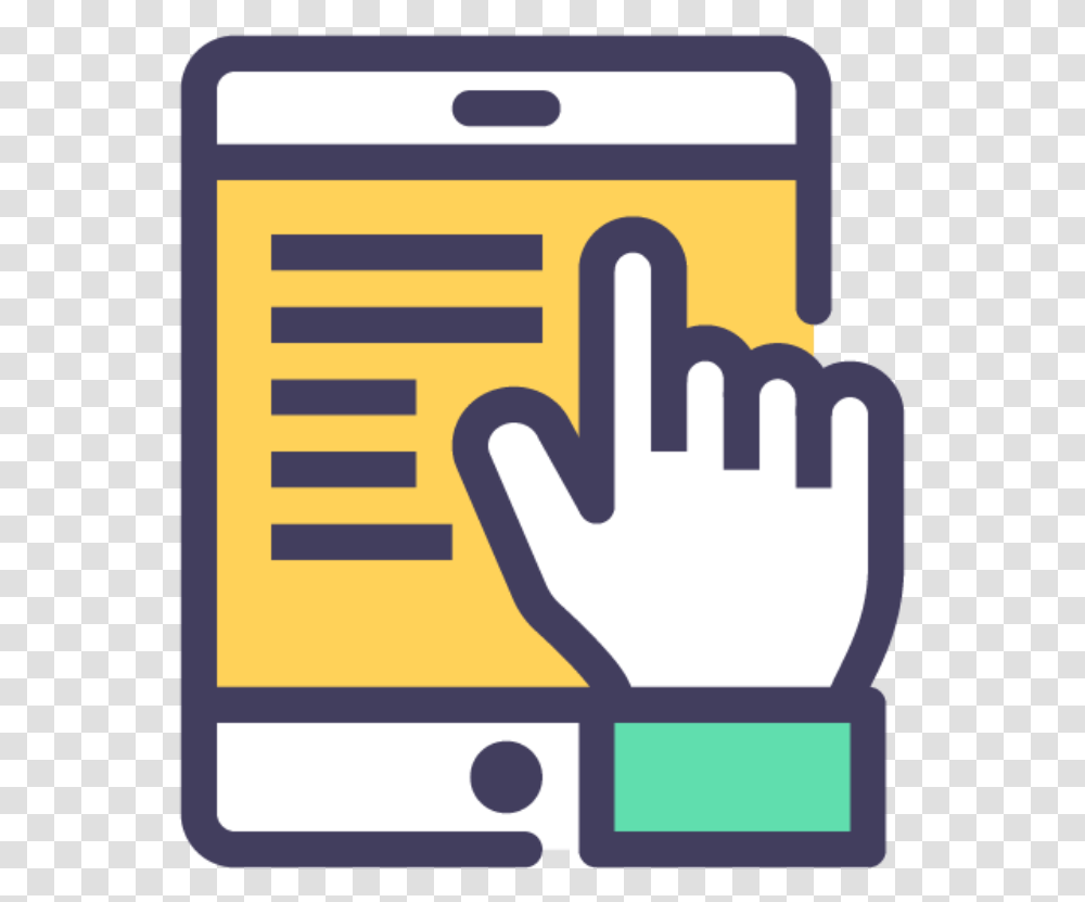 Hand Tablet Icon, Advertisement, Poster, Paper Transparent Png