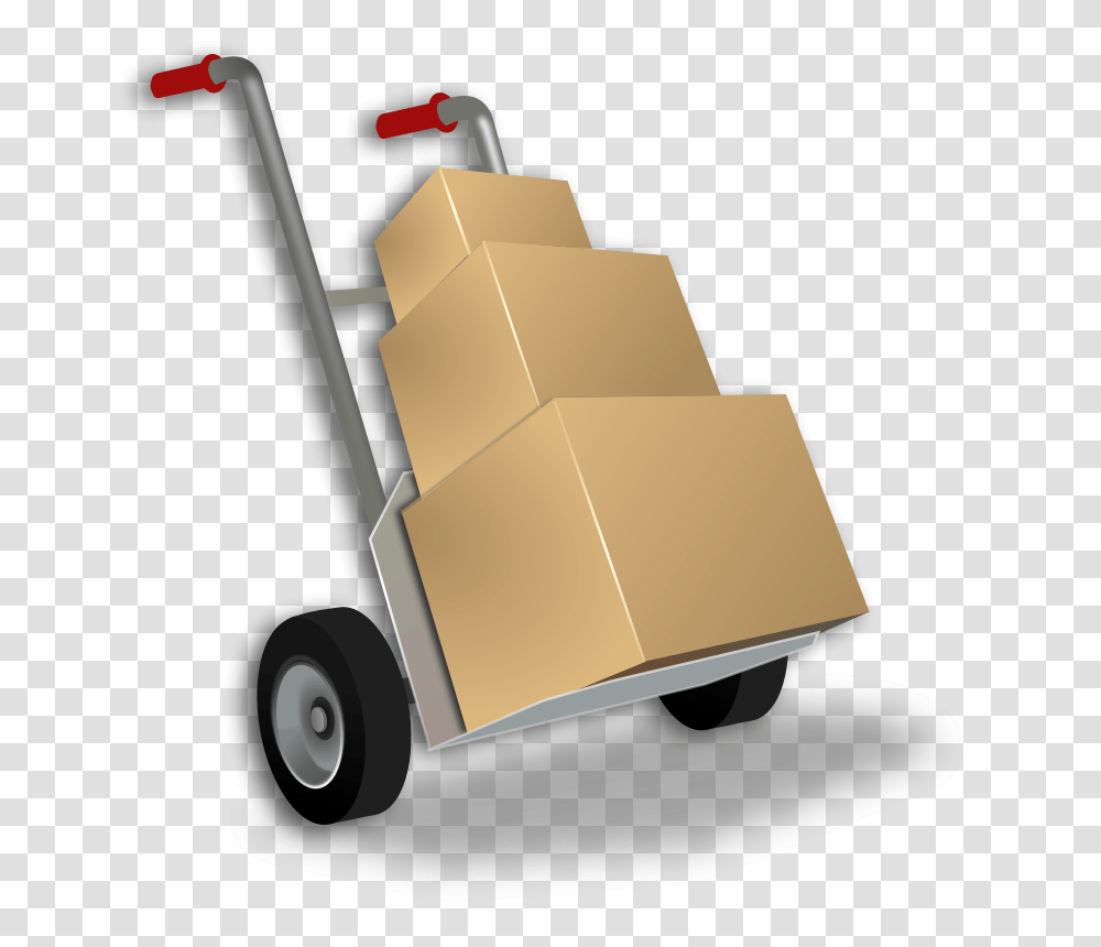 Hand Truck, Transport, Package Delivery, Carton, Box Transparent Png