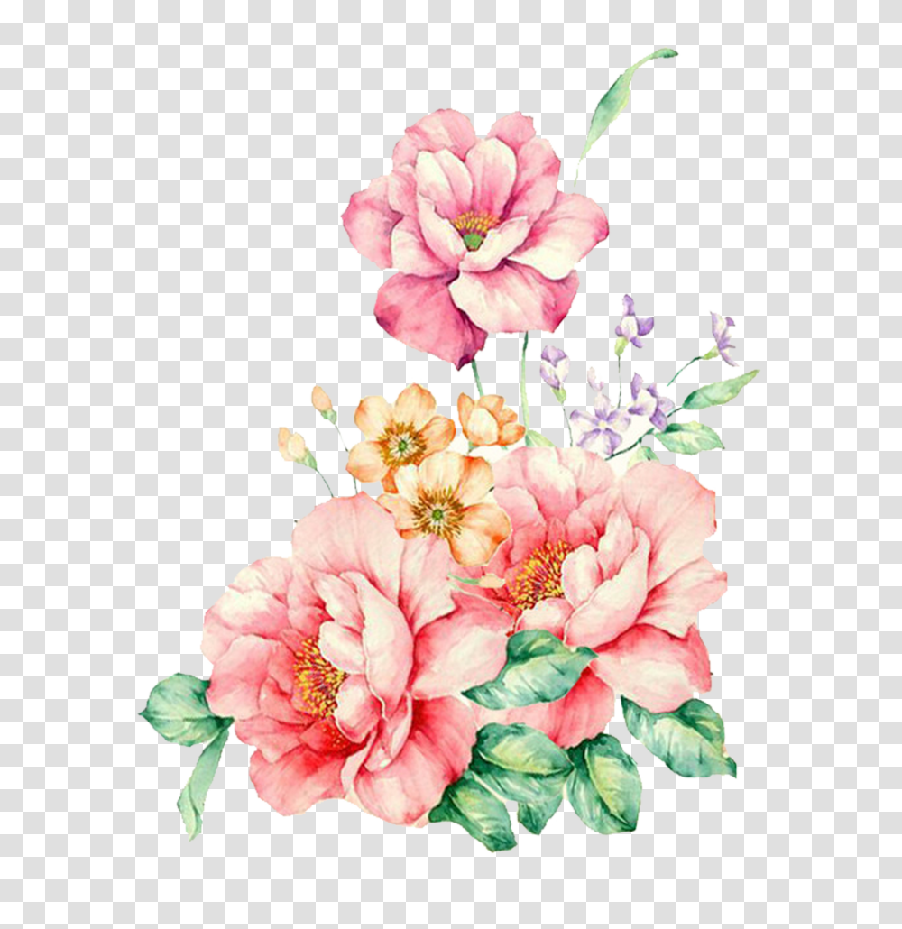 Hand Watercolor Flower Painting, Graphics, Art, Floral Design, Pattern Transparent Png