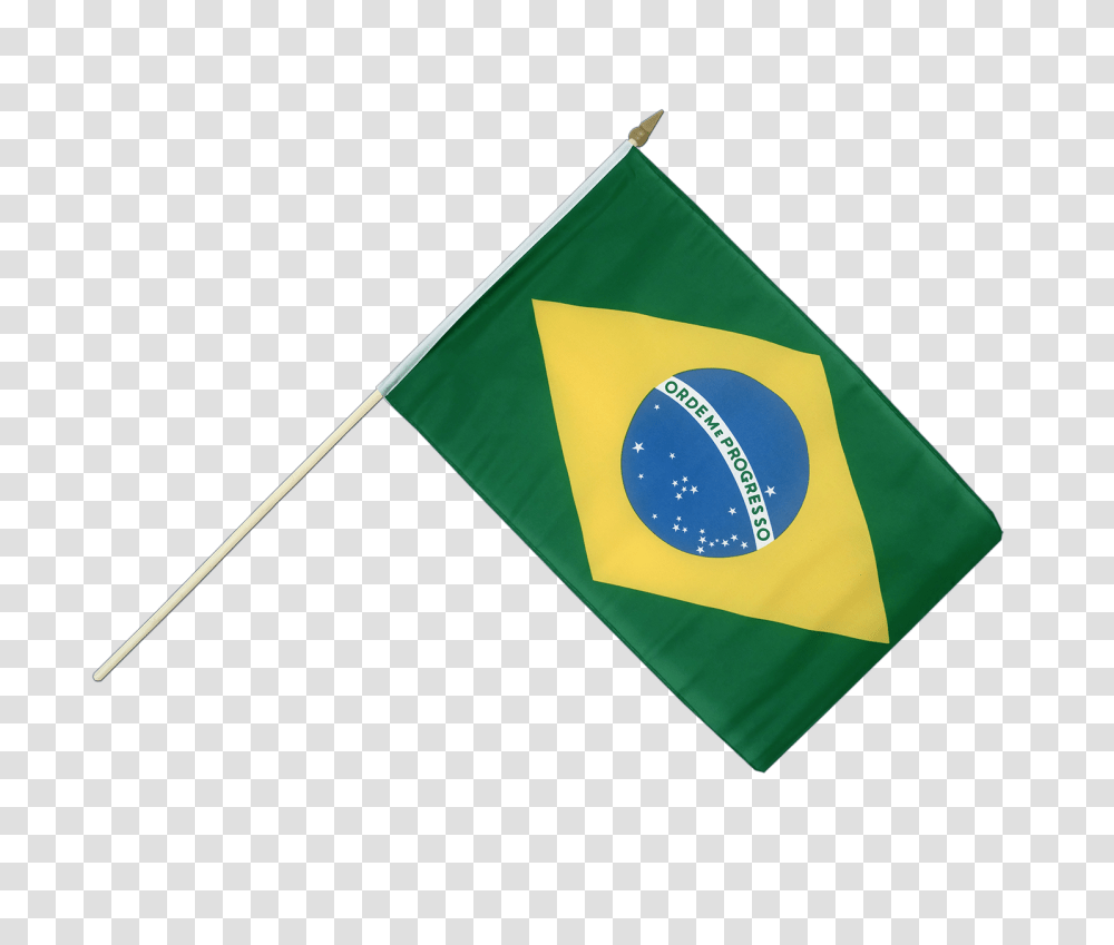 Hand Waving Flag Brazil, Label, Recycling Symbol Transparent Png