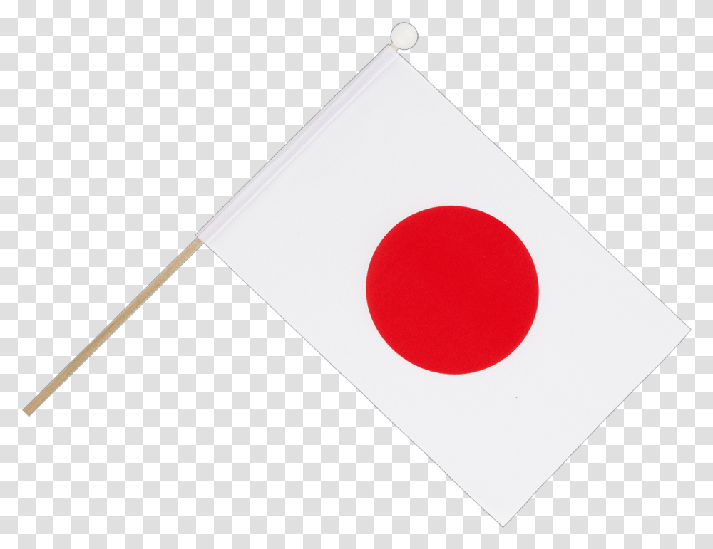 Hand Waving Flag Japan Drapeau Sur Hampe Japon, Triangle Transparent Png