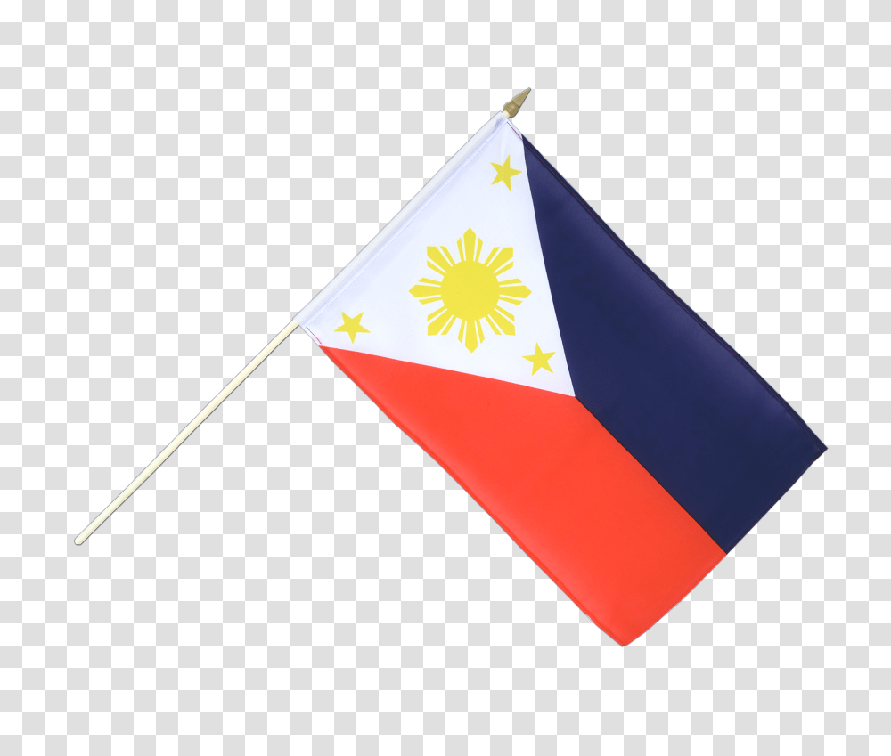 Hand Waving Flag Philippines, Triangle, Star Symbol, Cone Transparent Png
