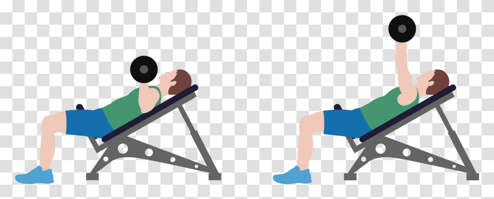 Hand Weights Clipart Dumbbell Press Clip Art, Furniture, Chair, Fitness, Working Out Transparent Png