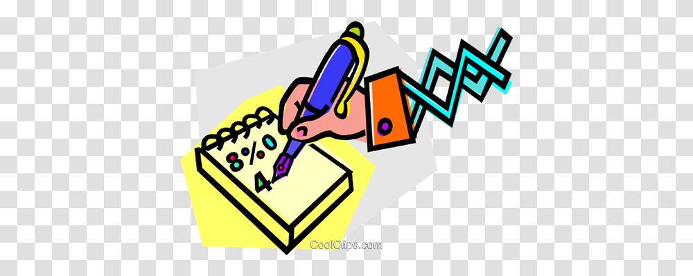 Hand With A Pen Writing On Paper Royalty Free Vector Clip Art, Dynamite, Bomb Transparent Png