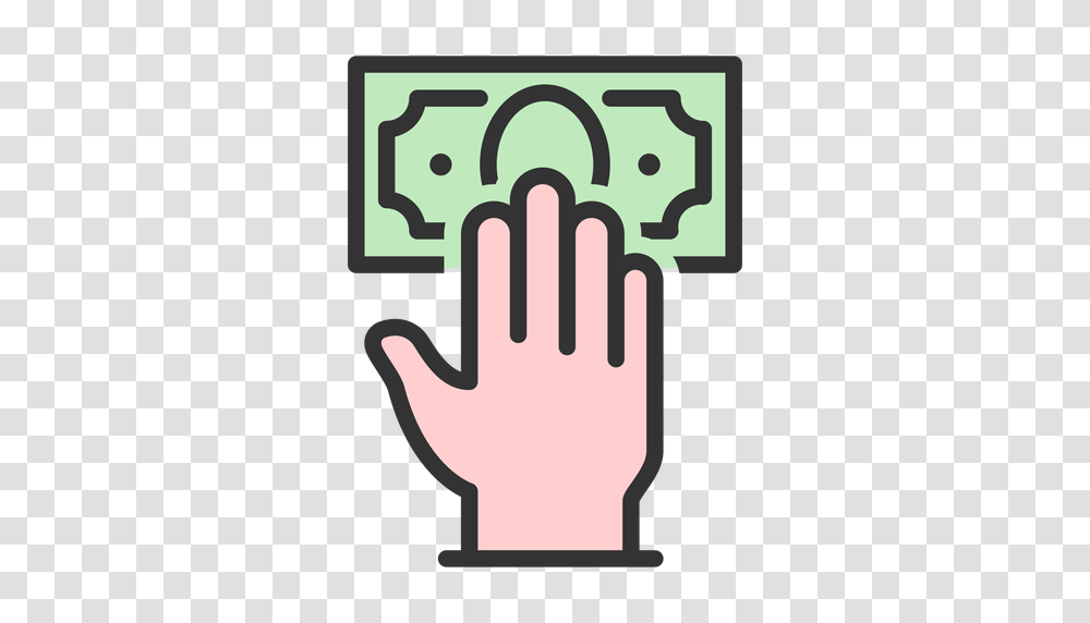 Hand With Dollar Bill, Face, Light, Poster Transparent Png