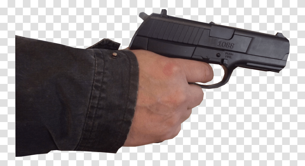 Hand With Gun Browser Gun, Handgun, Weapon, Weaponry, Person Transparent Png