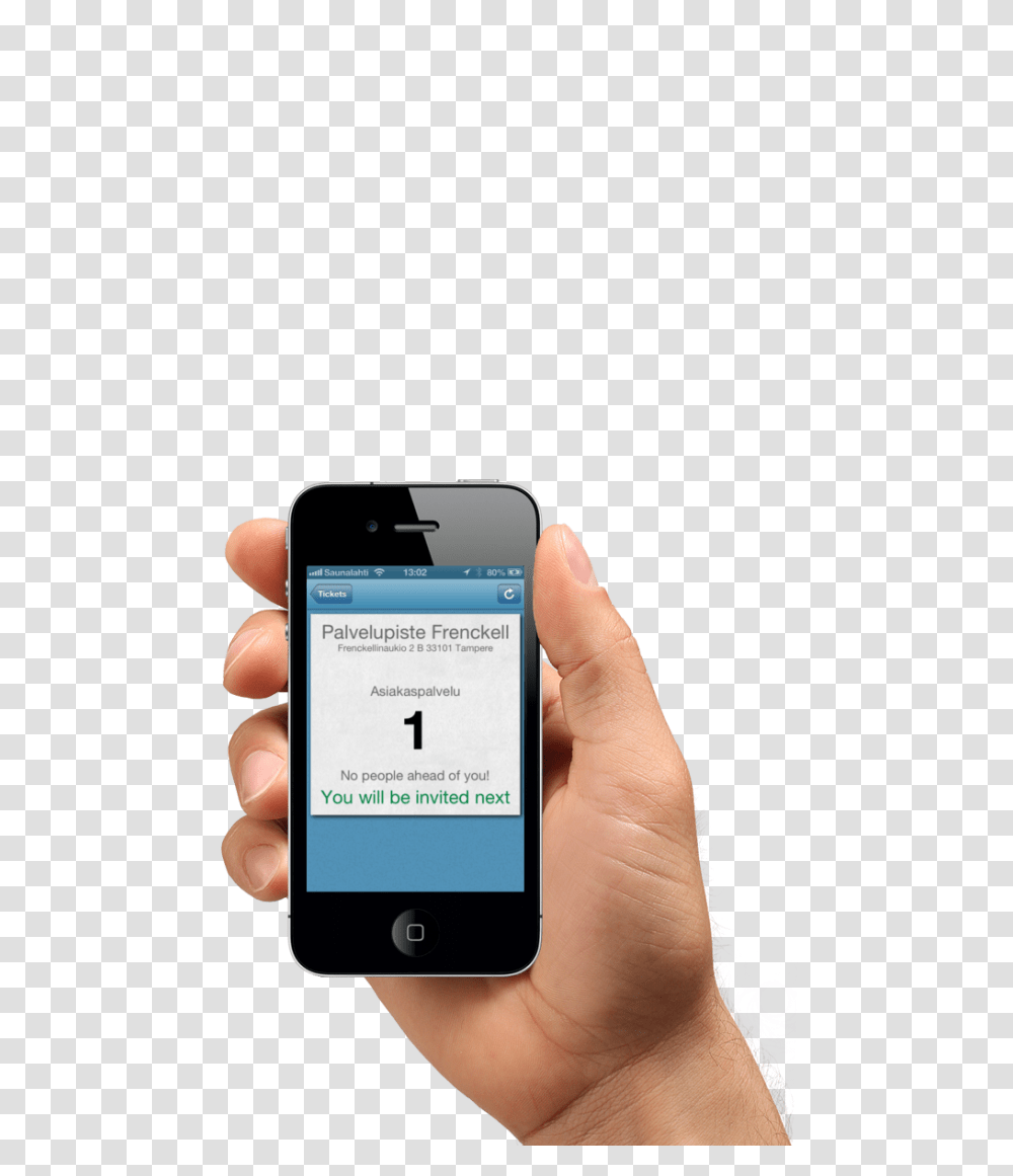 Hand With Iphone, Electronics, Mobile Phone, Person, LCD Screen Transparent Png