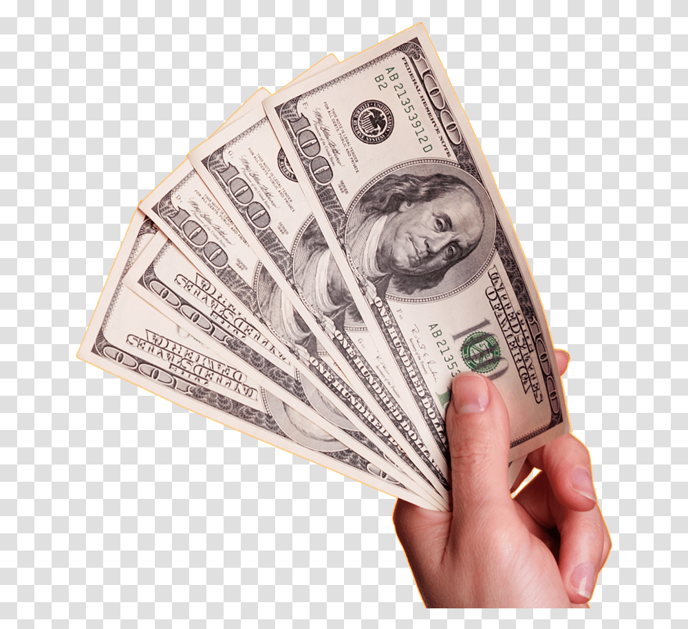 Hand With Money, Book, Dollar, Person, Human Transparent Png