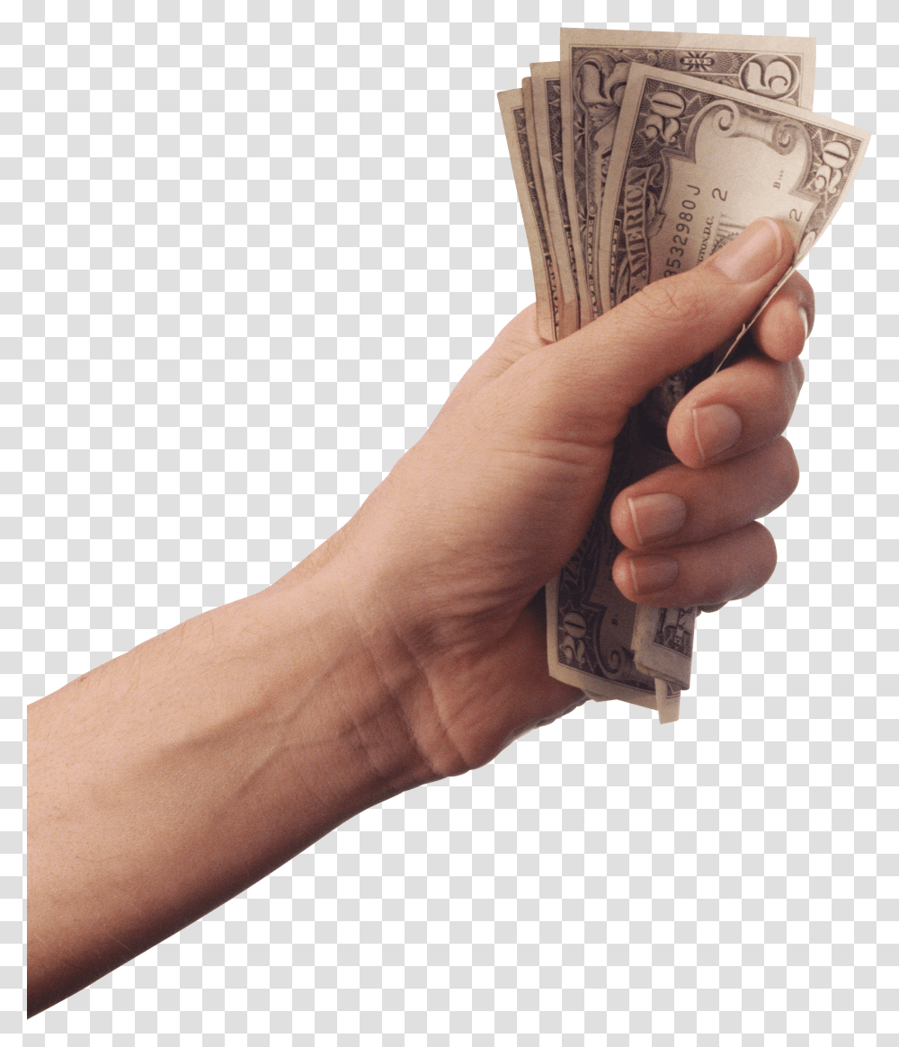 Hand With Money, Person, Human, Dollar Transparent Png