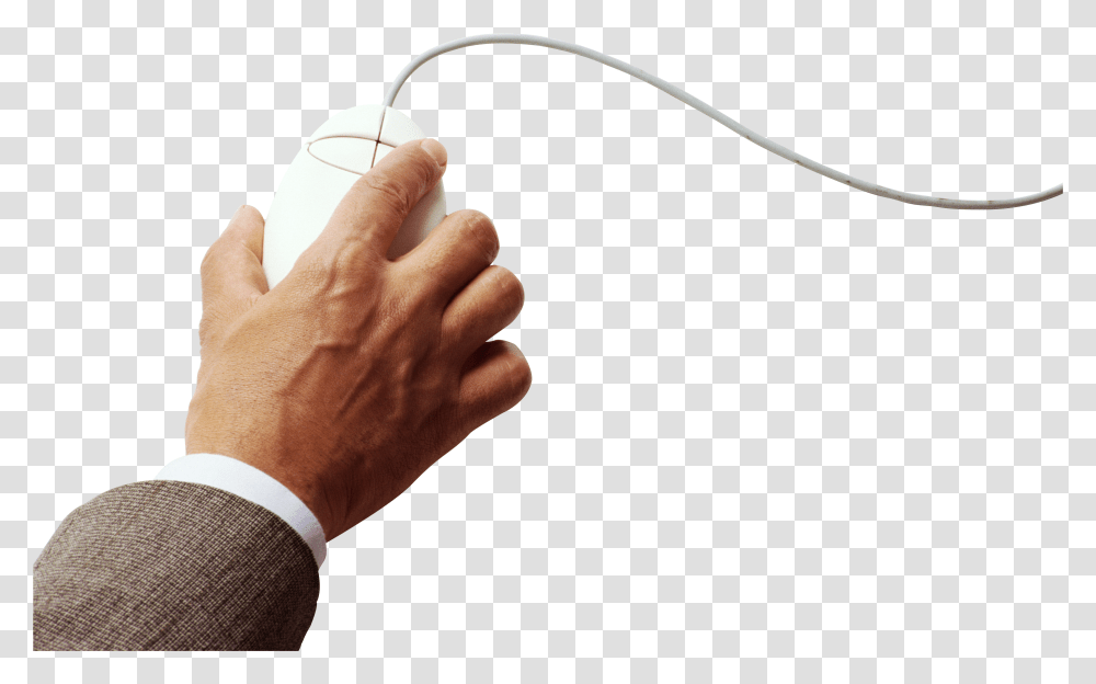 Hand With Mouse Hand Holding Mouse Transparent Png