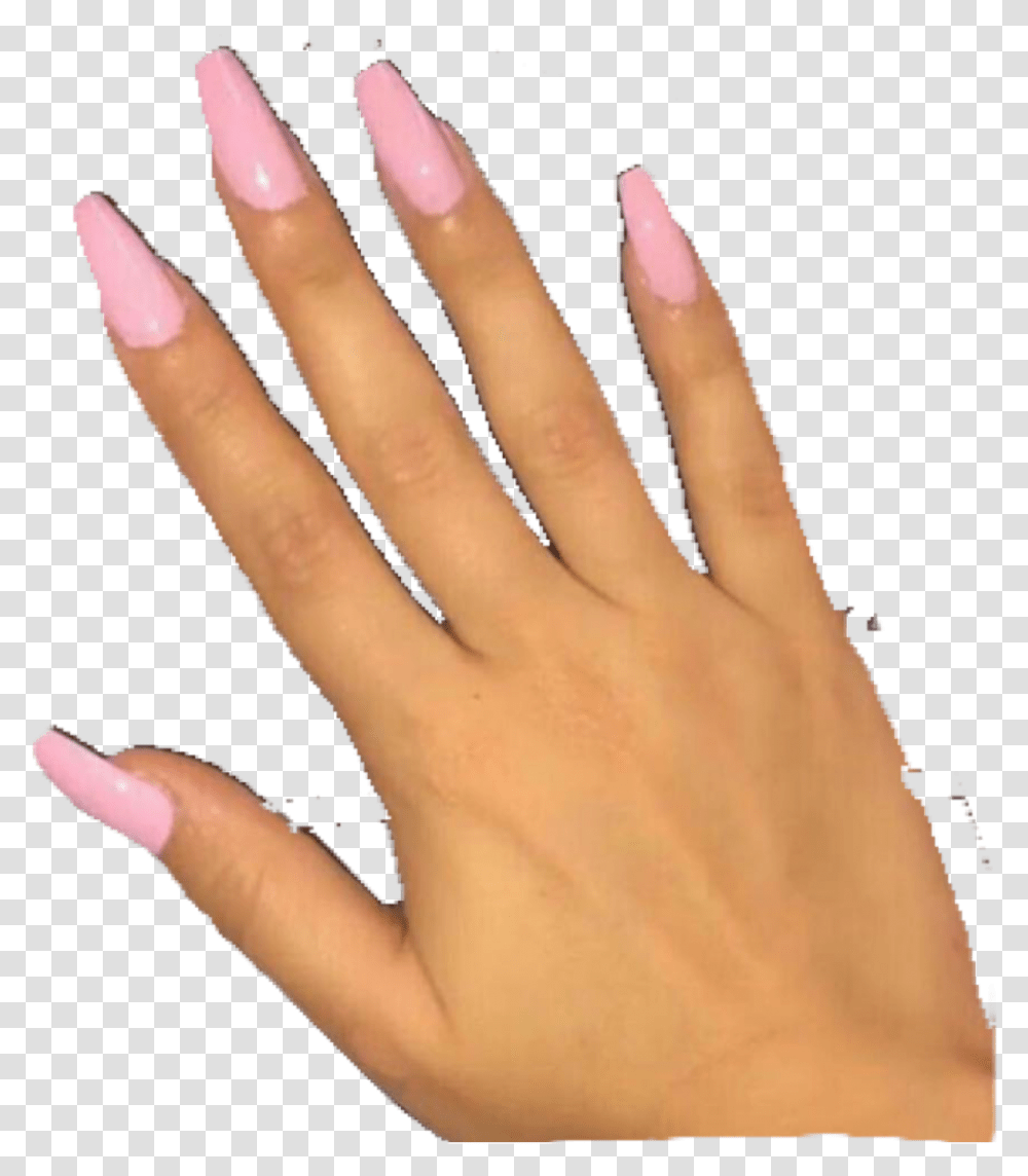 Hand With Nails, Person, Human, Finger, Manicure Transparent Png