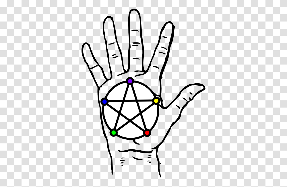 Hand With Pentacle Clip Art, Finger, Pattern Transparent Png