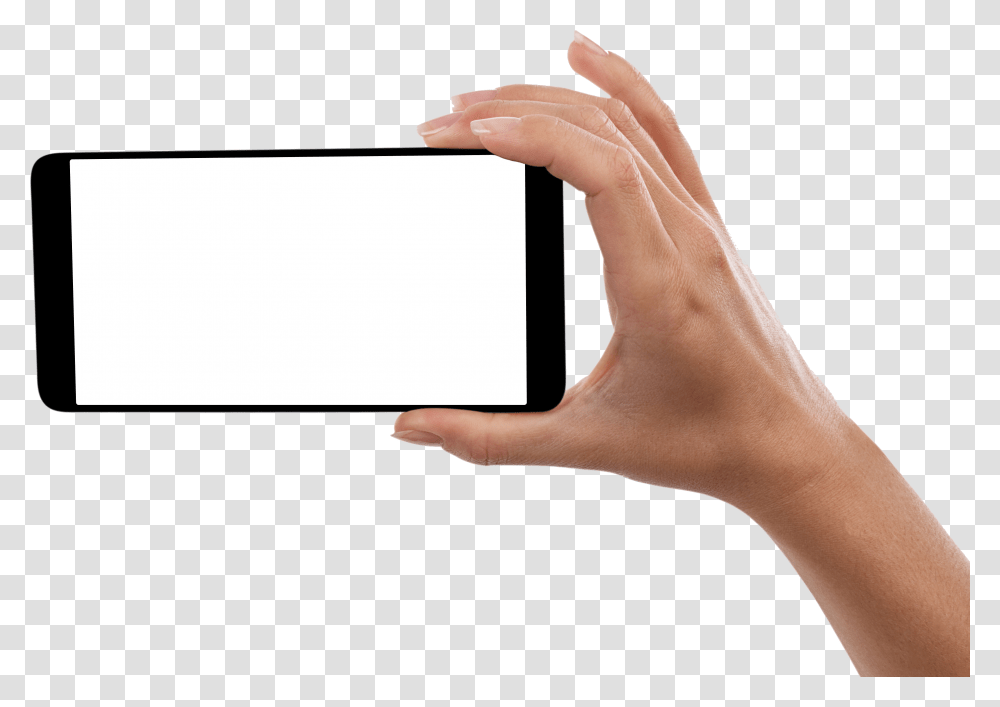 Hand With Phone Hand On Phone, Person, Human, Document Transparent Png