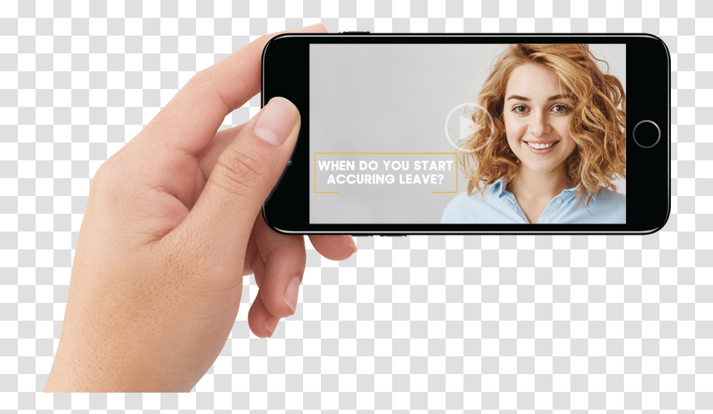 Hand With Phone Holding Phone Hands Horizontal, Person, Face, Electronics, Portrait Transparent Png
