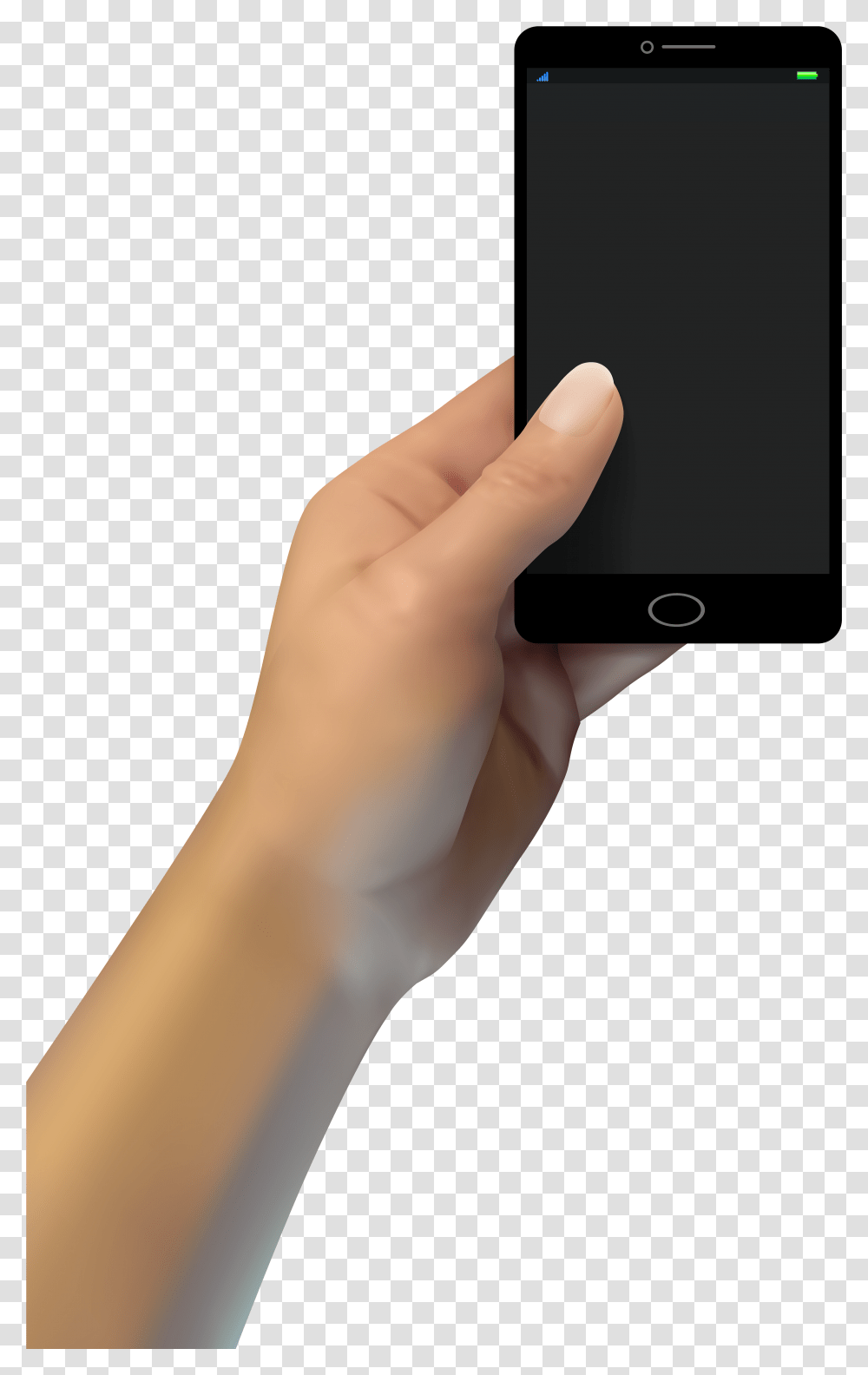 Hand With Smartphone Clip Art Hand With Smartphone, Person, Human, Electronics, Mobile Phone Transparent Png