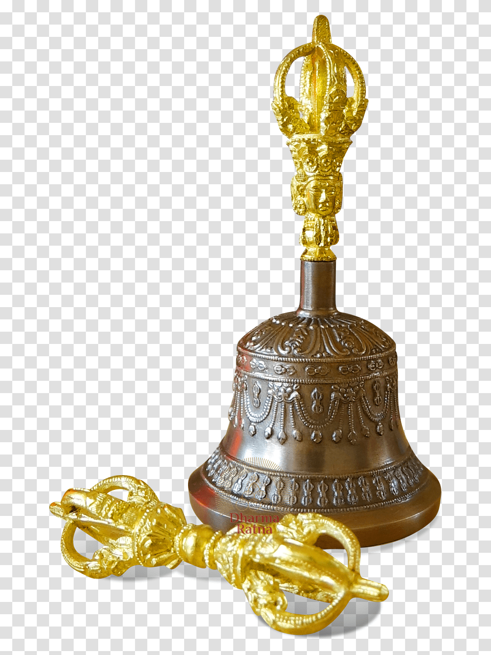 Handbell, Bronze, Lamp, Gold, Wedding Cake Transparent Png