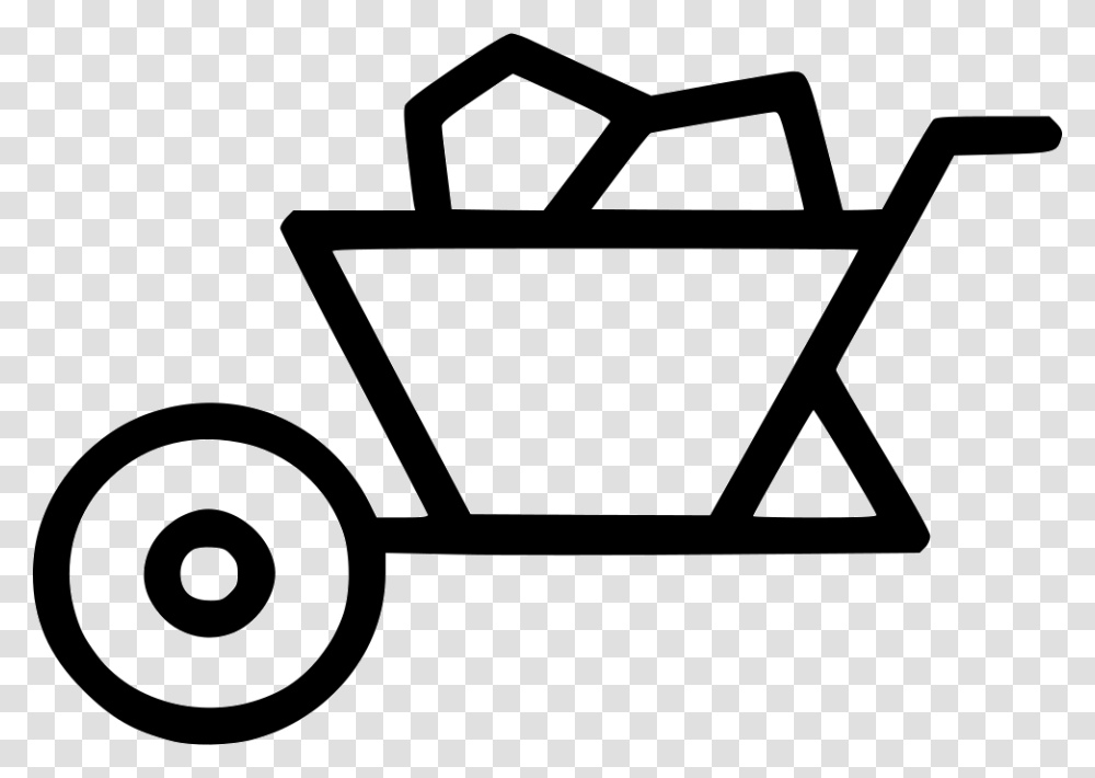Handcart Trolly Work Svg, Lawn Mower, Transportation, Vehicle, Stencil Transparent Png