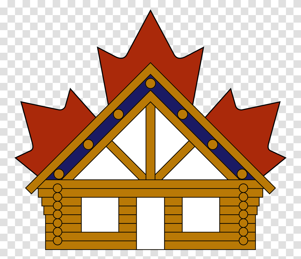 Handcrafted Canadian Log Homes Background Canada Maple Leaf, Triangle, Wood, Housing, Building Transparent Png
