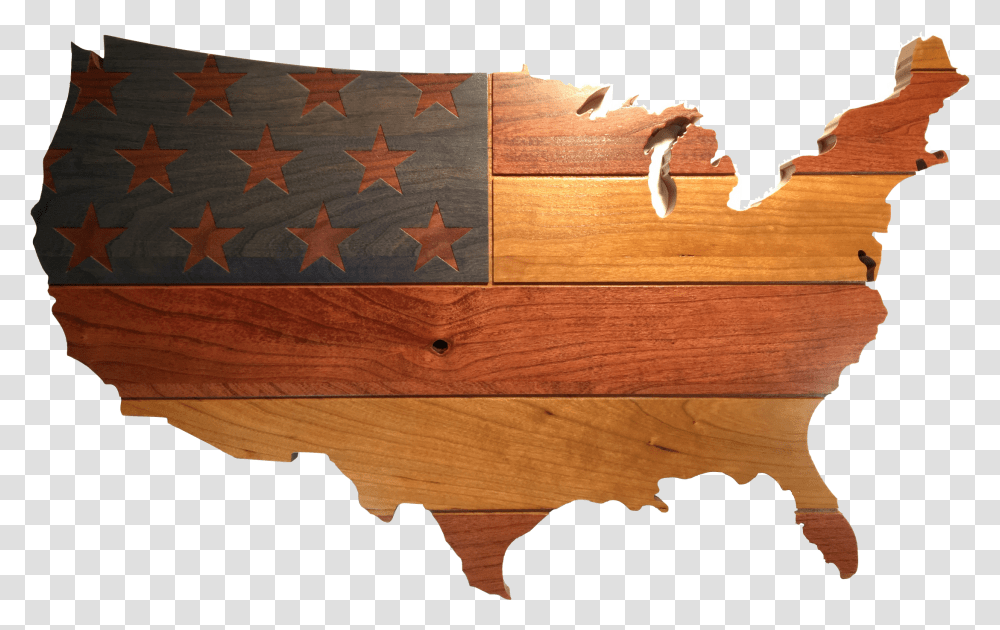 Handcrafted United States Flag, Tabletop, Furniture, Wood, Hardwood Transparent Png