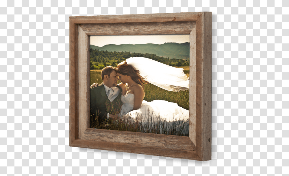 Handcrafted Wood Barn Frame Metal Prints With Frames, Person, Painting Transparent Png
