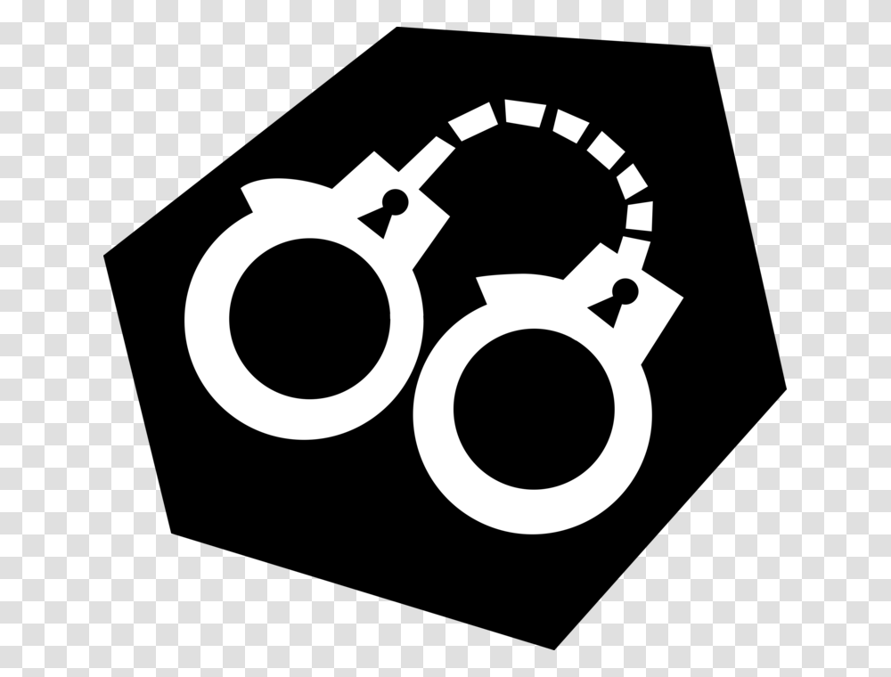 Handcuff Clipart Law Enforcement Handcuffs, Accessories, Accessory, Stencil, Jewelry Transparent Png