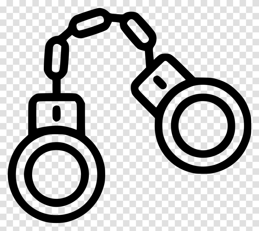 Handcuff Clipart Svg Handcuff, Electronics, Lawn Mower, Tool, Accessories Transparent Png