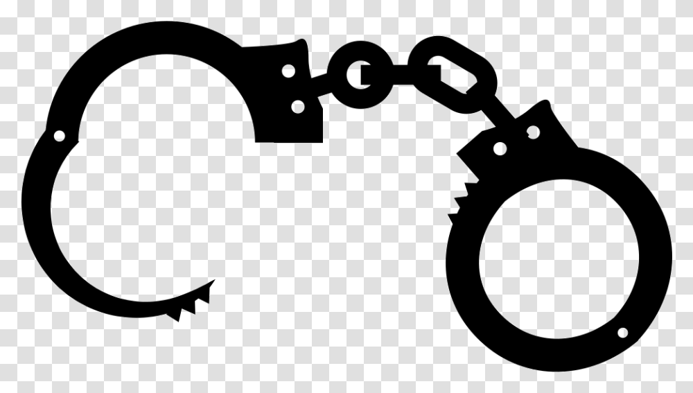 Handcuffs Computer Icons Advocate Law Clip Art Handcuffs Clipart, Stencil, Silhouette, Sunglasses Transparent Png