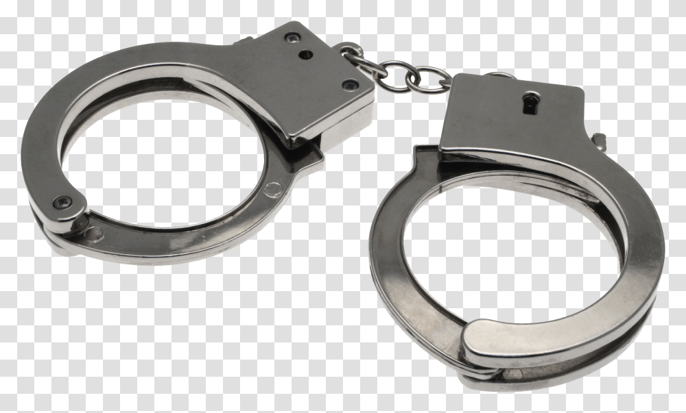 Handcuffs Police Officer Arrest Handcuffs, Tool, Clamp, Wristwatch Transparent Png