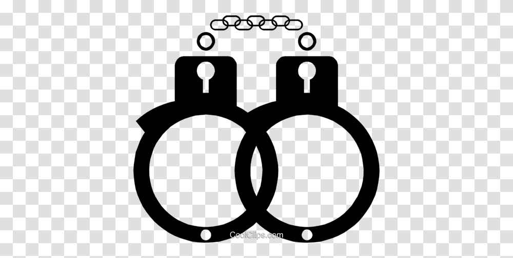 Handcuffs Royalty Free Vector Clip Art Illustration, Electronics, Cross Transparent Png