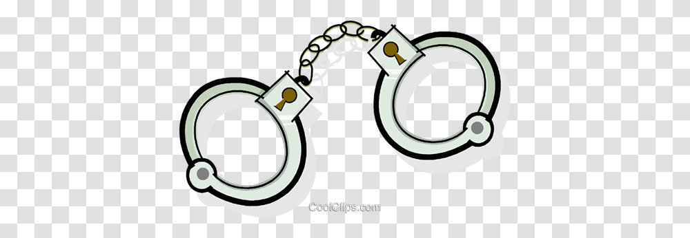 Handcuffs Royalty Free Vector Clip Art Illustration, Magnifying Transparent Png