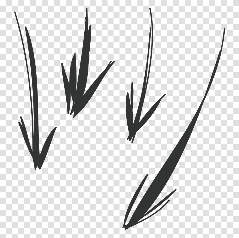 Handdrawn Arrows Grey, Bow, Plant, Stencil Transparent Png
