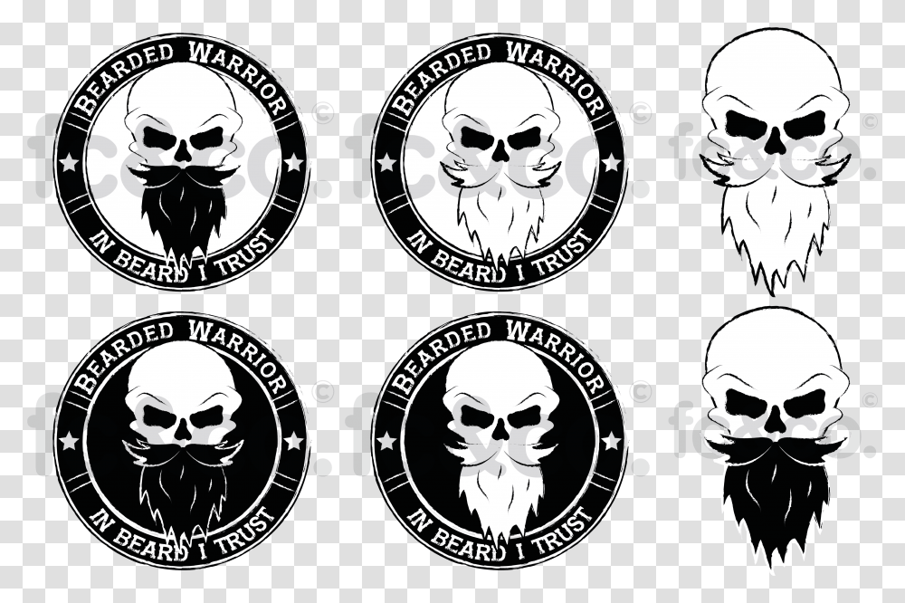 Handdrawn Line Developments Skull With Beard, Sunglasses, Accessories, Accessory Transparent Png