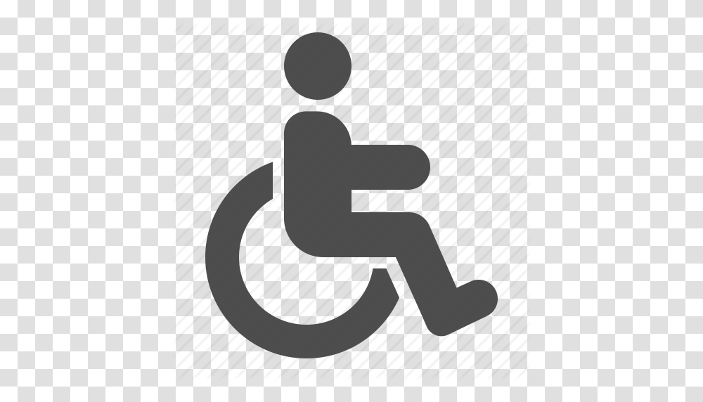 Handicap Handicapped Man Sign Wheelchair Icon, Kneeling, Axe, Tool, Alphabet Transparent Png
