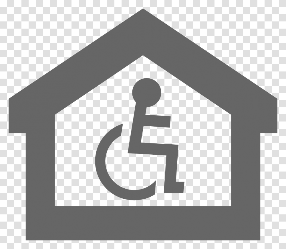 Handicap Housing Logo, Sign, Triangle, Cross Transparent Png