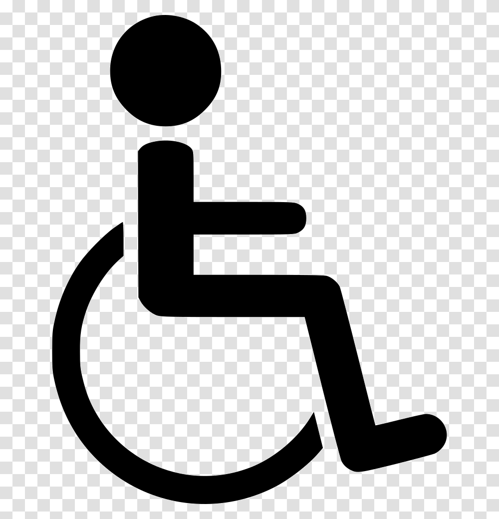 Handicap Wheelchair, Silhouette, Sign, Hammer Transparent Png