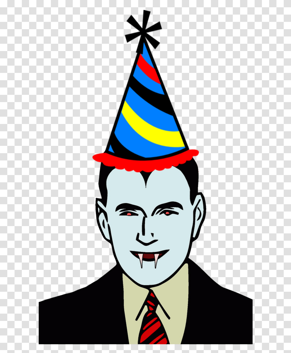 Handing Out Party Hats Made Out Of Paper With The Word Man Picture Clipart Black And White, Apparel, Tie, Accessories Transparent Png