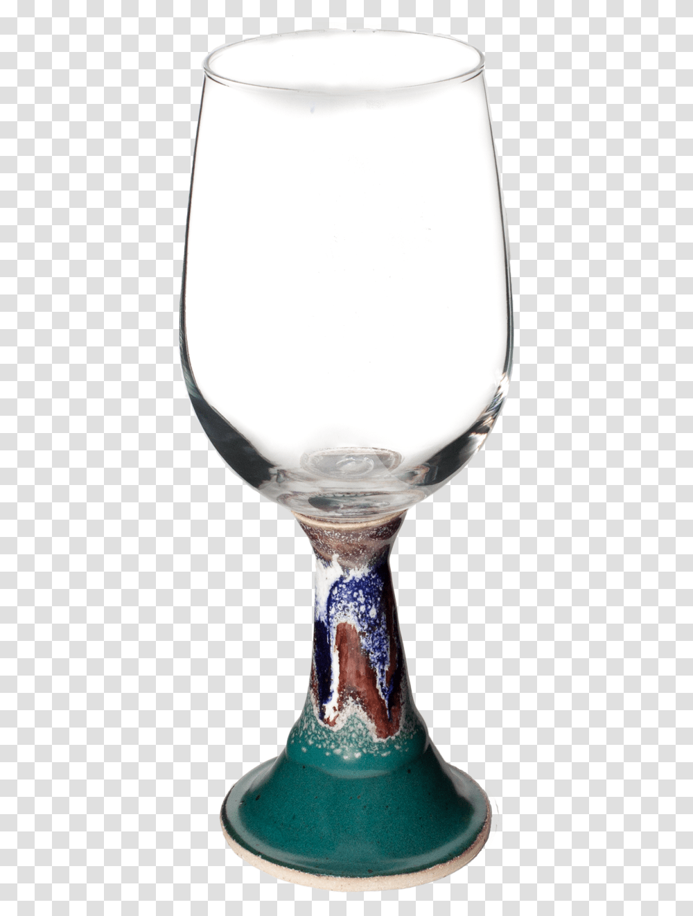 Handmade Glass Top Wtih Pottery Base Wine Goblet Champagne Stemware, Wine Glass, Alcohol, Beverage, Drink Transparent Png