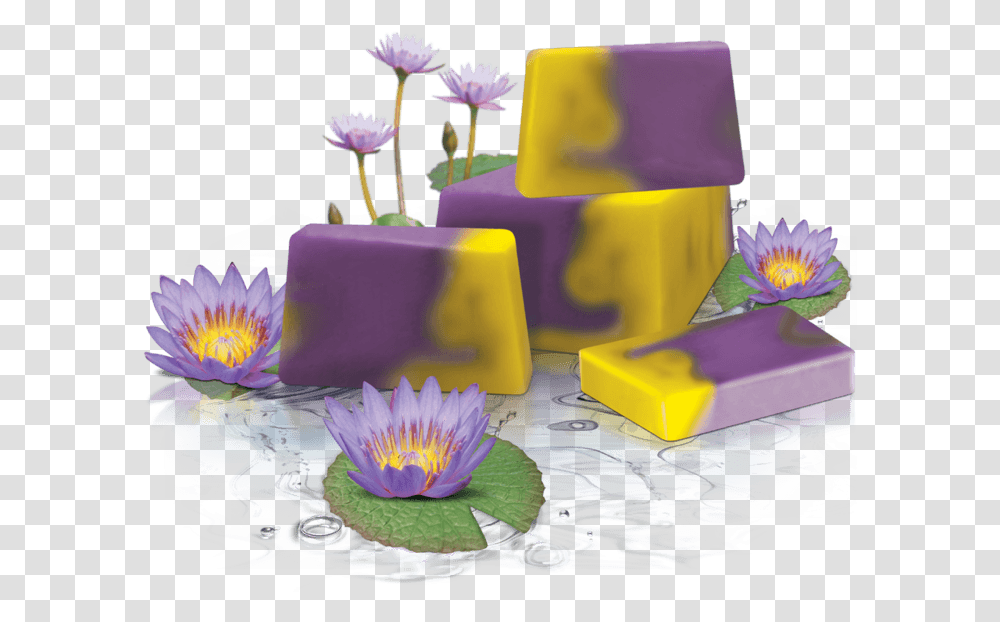 Handmade Glycerin Soap Water Lily, Cake, Dessert, Food, Icing Transparent Png