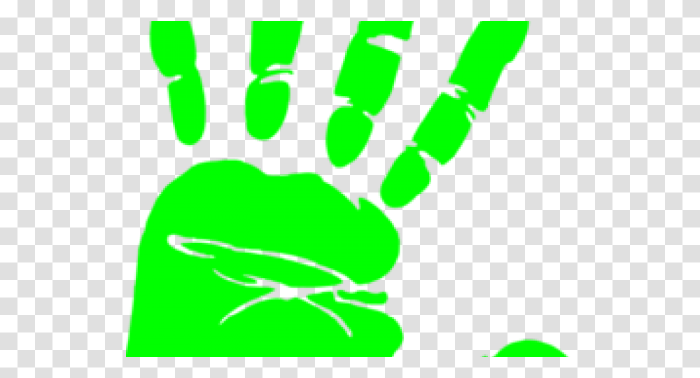 Handprint Clipart, Green, Footprint Transparent Png