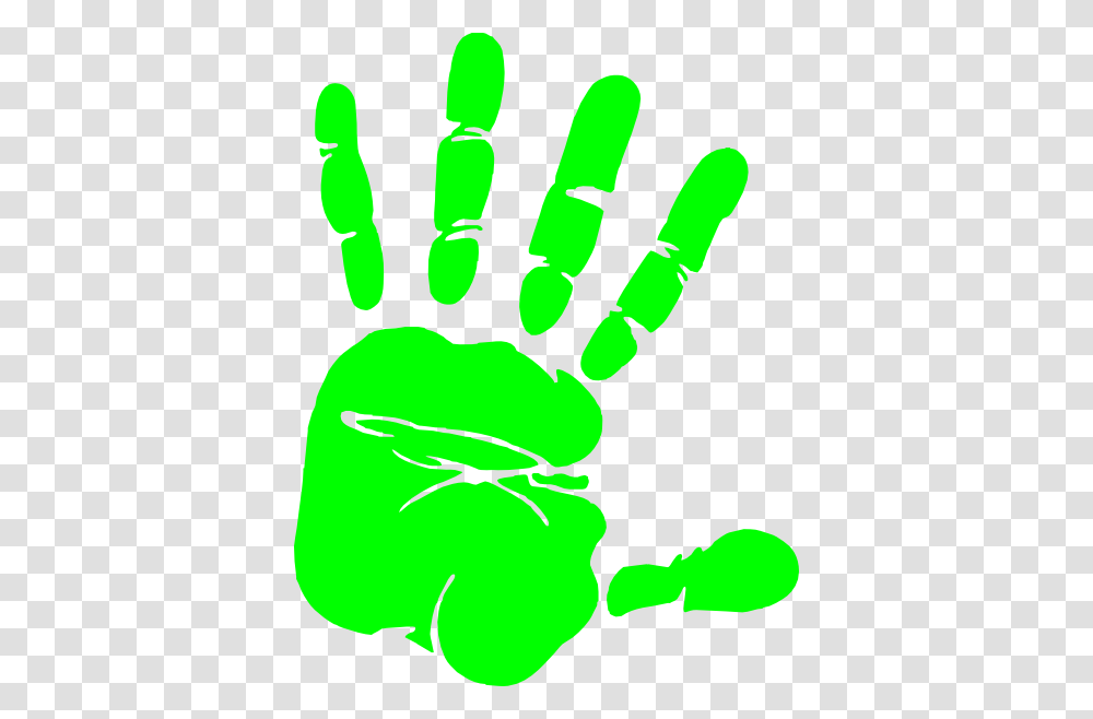 Handprint Clipart Lime Green, Apparel, Footprint, Footwear Transparent Png