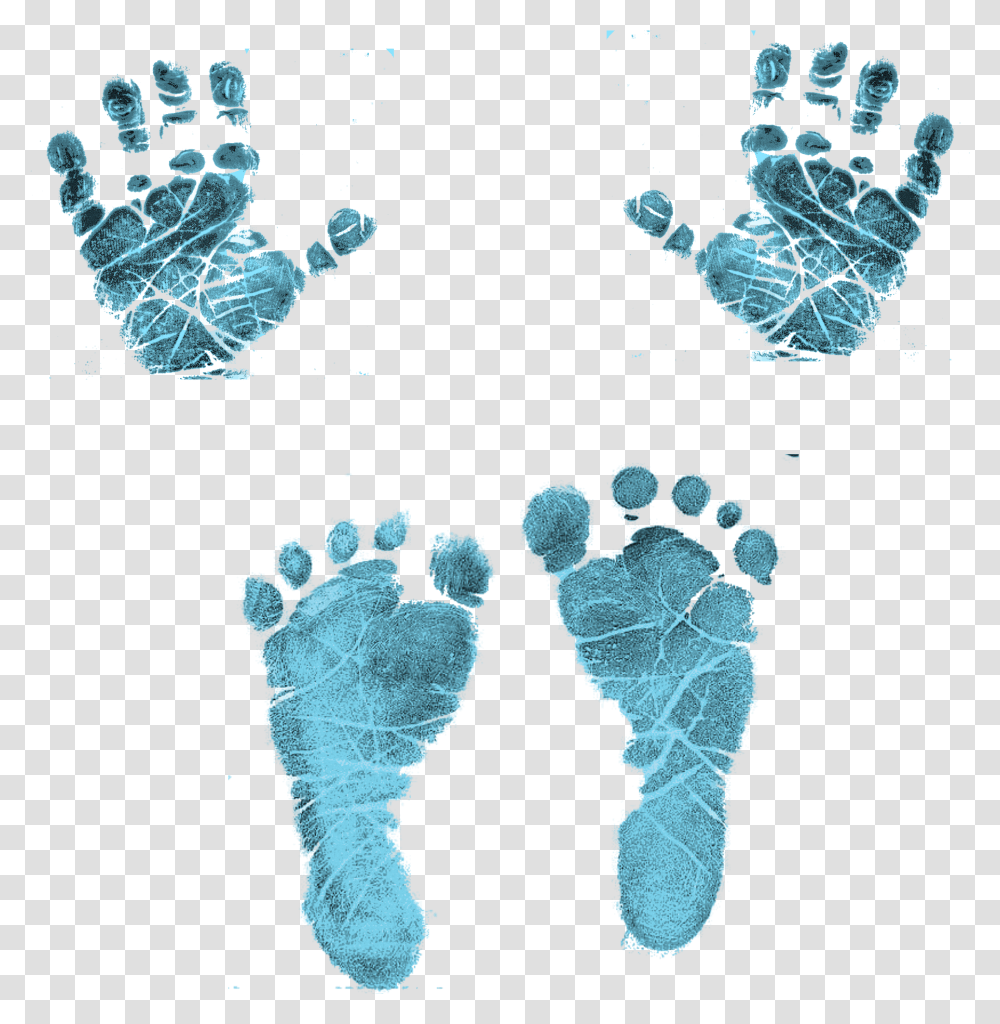 Handprint Clipart Newborn Baby Baby Feet And Hands, Footprint Transparent Png