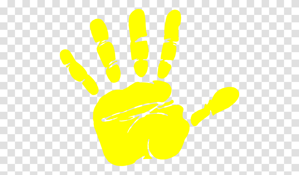 Handprint Clipart Yellow Hand Clipart, Stain Transparent Png